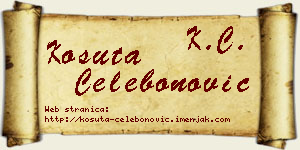 Košuta Čelebonović vizit kartica